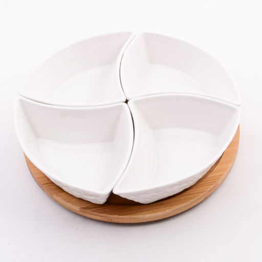 60319 Менажница 4 секции с подставкой LR (х16) - Mayer&boch фото 7