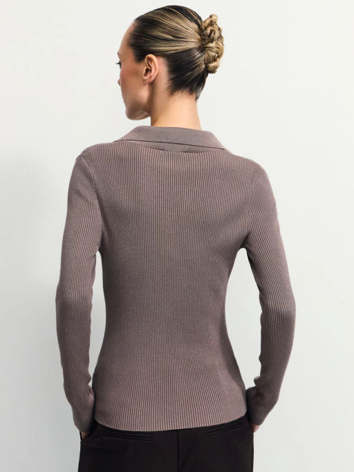 Джемпер из вискозы с отложным воротником / Zarina  фото 5