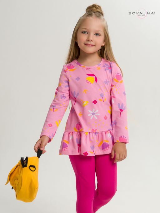 Костюм Алиса цветы барби-фуксия - Sovalina фото 7