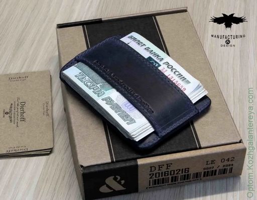 Визитница мужская кожаная Dierhoff Д 6010-912 - Sergio valentini фото 6