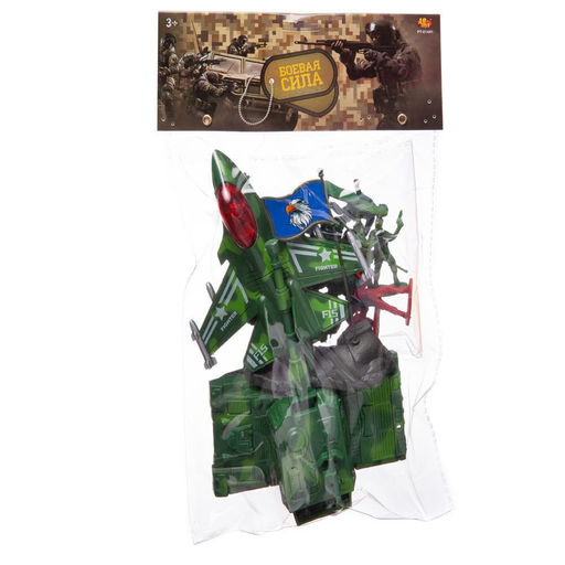 Игровой набор Abtoys Боевая сила Танк и истребитель с аксессуарами, в пакете  фото 2