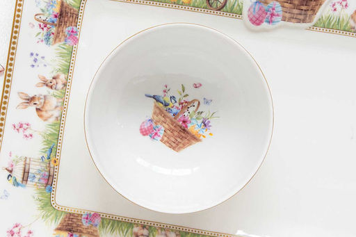 Пиала, 12х6 см, фарфор P, белая, Цветы, Spring Bloom - Easy life фото 3