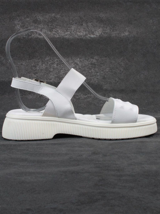 08-PEL211-1 WHITE Босоножки женские (натуральная кожа) - Фабричный китай фото 10