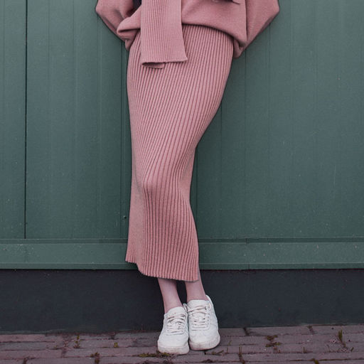 WW-034 юбка женская пыльно-розовый