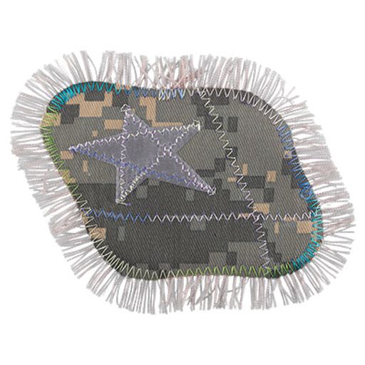 Термоаппликация BLITZ пятно джинс 6 шт П1/8 со светоотр. элементами 8.5х9.5 см