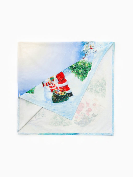 Скатерть новогодняя Этель. Рождественский вечер, 150?220 см, с ВГМО, 100% хлопок, саржа 190 г/м?