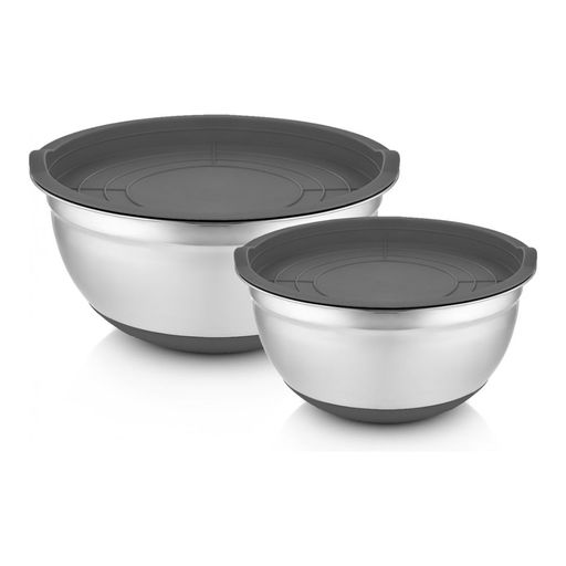 Миска с крышкой Walmer Home Chef, 1.35 л, цвет серый  фото 5