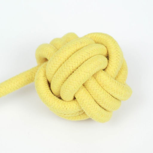 Экологичный лежак для животных (хлопок+рогоз), 45 х 37 х 16 см, вес до 25 кг, жёлтая - Пижон фото 6