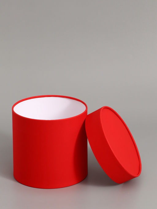Коробка подарочная, завальцованная, "Красная", 21 х 21 см