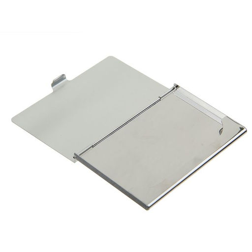 Визитница металлическая, горизонтальная, серебристая - Calligrata фото 2