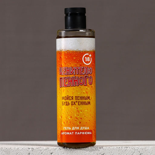 Гель для душа Ценителю пенного, 250 мл, аромат мужского парфюма, 18+, HARD LINE - Чистое счастье фото 2