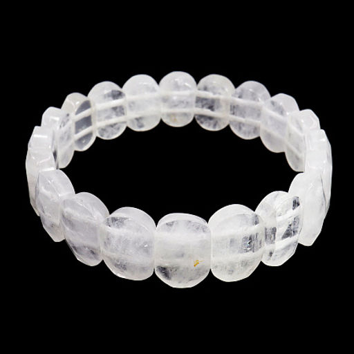 Браслет из камня Горный Хрусталь с огранкой преобразует негатив в позитив и дарует счастье