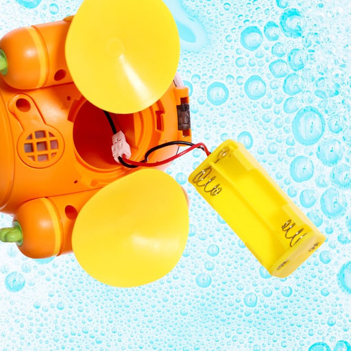 Детский душ для ванны Подводная лодка, с щёткой для мытья головы, работает от батареек - Simaland фото 12