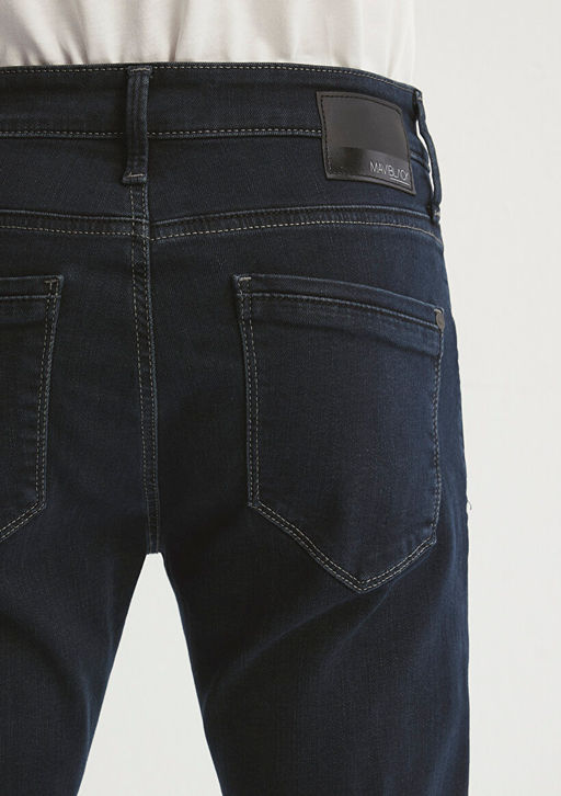 James Mavi Black Puslu Murekkep Mavi Jean Pantolon  фото 8