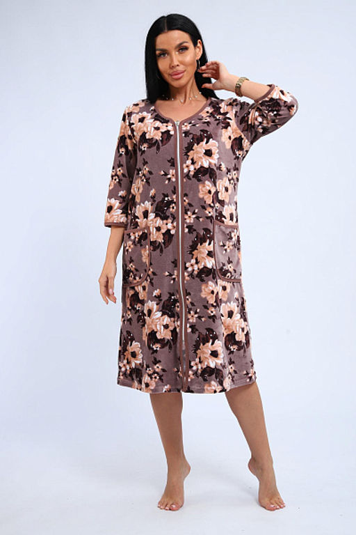 Халат велюровый на молнии (941-6) - Плиона фото 167