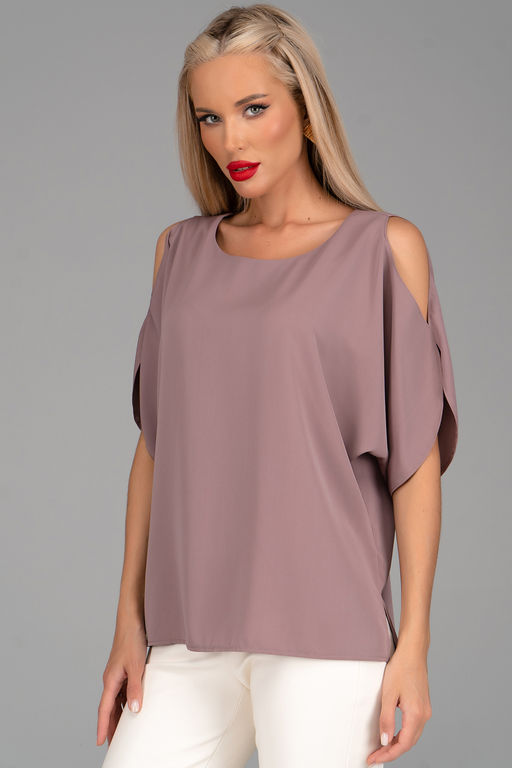 Блузка Аура (мокко) - Эльза фото 5