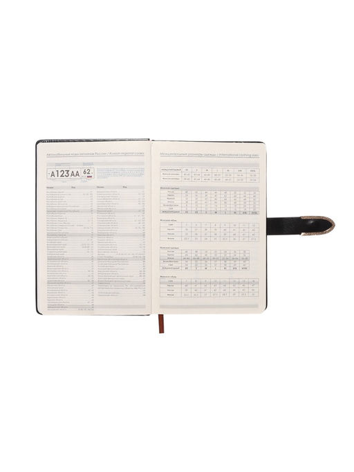 Ежедневник недатированный А5, с хлястиком, 112 листов в линейку, пвх, черный - Simaland фото 6