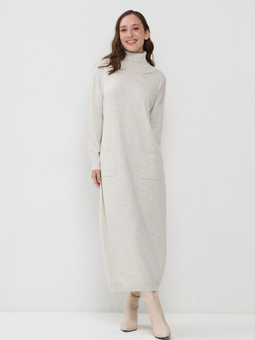 Платье женское 5252-2543. бело-серый