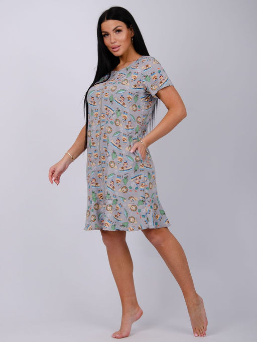 Халат Гаечка 3, трикотаж - Малина фото 5