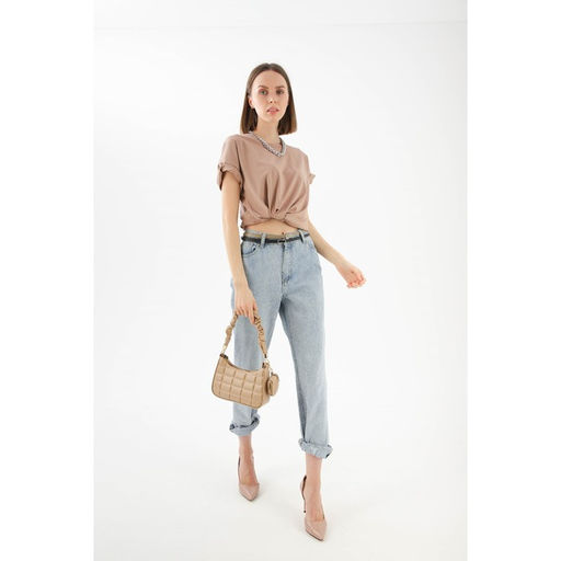 Сумка-багет, отдел на молнии, цвет бежевый - Simaland фото 4