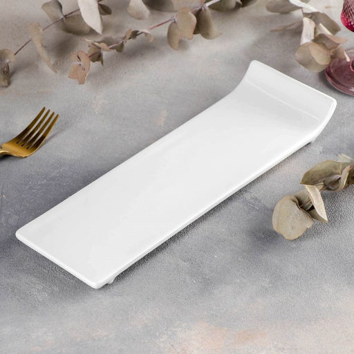 Блюдо Wilmax, 30,5×9,5 см, фарфор, цвет белый