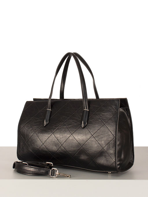 LACCOMA сумка WJD6650-черный эко кожа хлопок фото 6