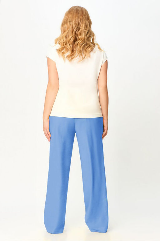 Топ LAIKONY 291-1 белый+синий  фото 3