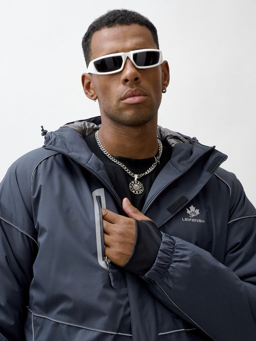 Горнолыжный костюм мужской зимний темно-серого цвета 383TC - Mtforce фото 18