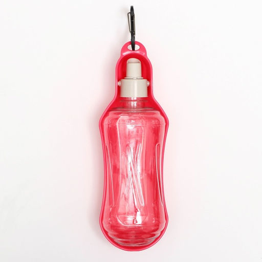 Поилка прогулочная фигурная, 500 мл, с мягким носиком, красная - Пижон фото 3