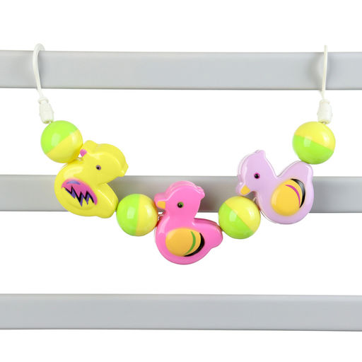 Растяжка Крошка Я «Забавные зверята» на кроватку/коляску, 3 игрушки