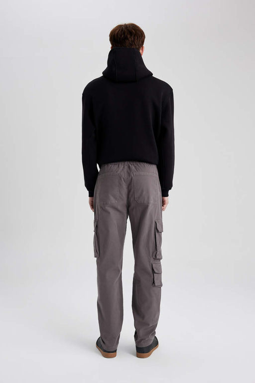 Прямые габардиновые брюки с карманами-карго и карманами Relax Fit - Defacto фото 7