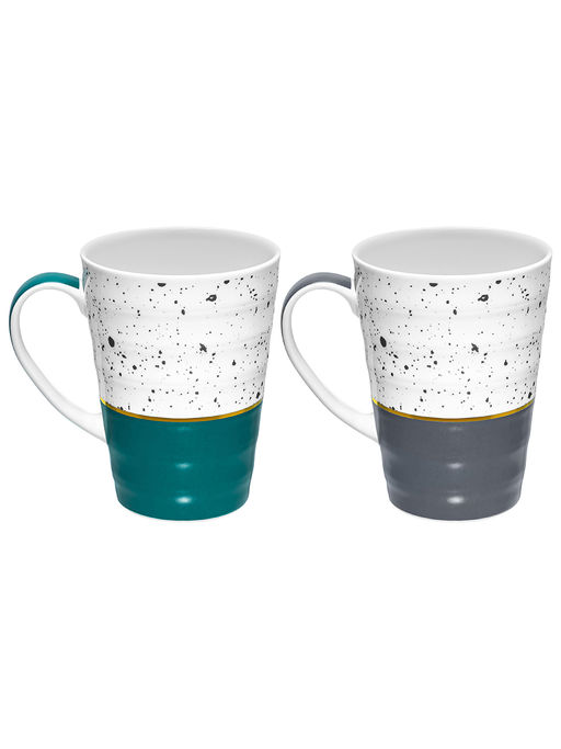 Набор 2 кружек 500 мл 13*9,5*13 см Брызги, разноцветные, фарфор - Elan gallery фото 4