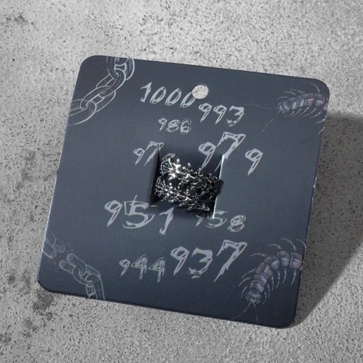 Кольцо Сколопендра, цвет чернёное серебро, безразмерное - Qf фото 3