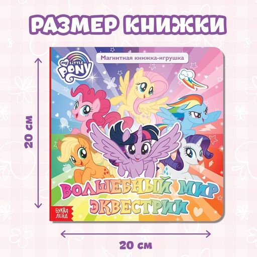 Магнитная книга с заданиями Волшебный мир Эквестрии, 8 стр., 26 магнитов, My Little Pony - Hasbro фото 3