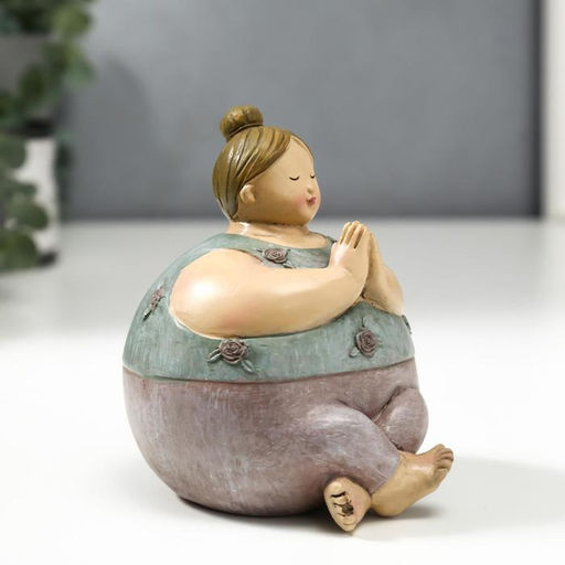 Фигурка полистоун «Пышечка медитирует», 11×8.5×10 см