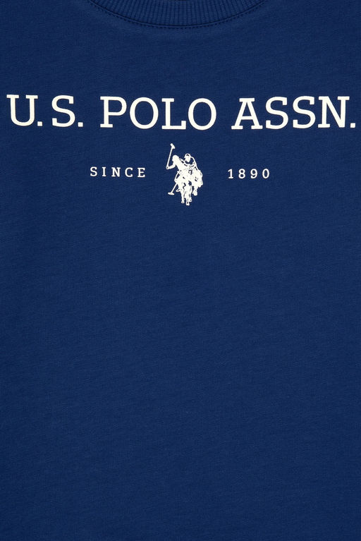 Erkek _ocuk _ndigo Bisiklet Yaka Sweatshirt Sepette S_rpriz _ndirim - U.s. polo assn фото 3