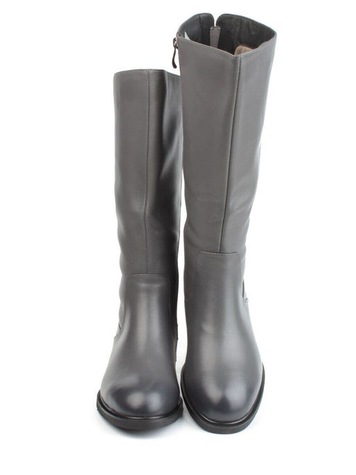 02-FI920-2M DK. GRAY Сапоги зимние женские (натуральная кожа, байка, натуральный мех) - Фабричный китай фото 8