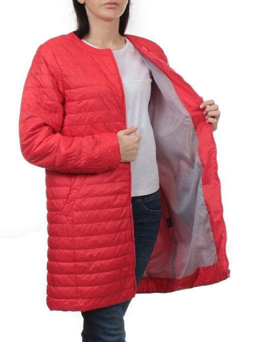K-528 RED Куртка демисезонная стеганая женская (70 гр. холлофайбер) - Fashion фото 7