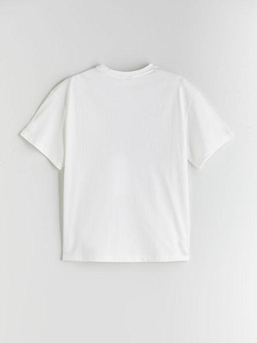 Bisiklet Yaka Kuromi Bask?l? K?z ?ocuk Ti??rt