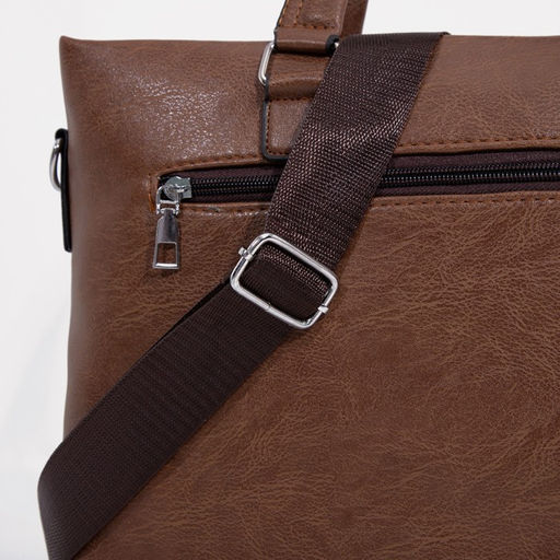 Сумка мужская, цвет коричневый - Simaland фото 4