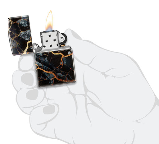 Зажигалка ZIPPO Мраморные переливы | Fusion Marble 46255