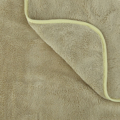 Полотенце из микрофибры "Счастливчик" 70х140см, полиэстер 100%, с вышивкой "Be happy", зеленый (Китай)