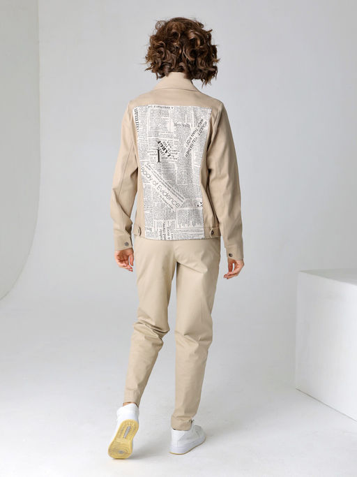 23223 Жакет бежевый - Dizzyway фото 3