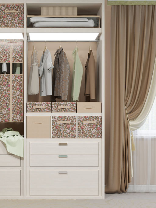VAL OF-BOX-L2 Короб стеллажный 2-х секционный, 50*30*20 см, OPUS ROMANO FLORA, шт