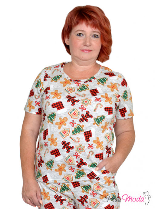 Футболка Модель №1299 размеры 44-84 - Plusmoda фото 12