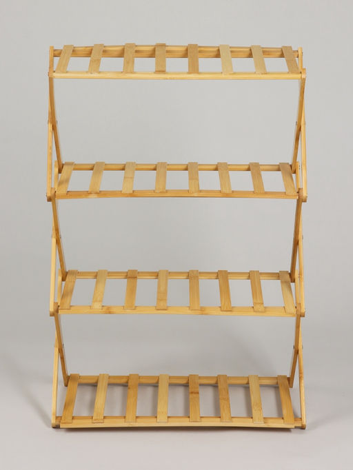 Стеллаж универсальный, 4 полки, 50×25×68 см, напольный, открытый, Greengo