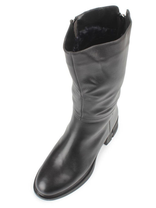 ZA4232M BLACK Сапоги зимние женские (натуральная кожа, натуральный мех)