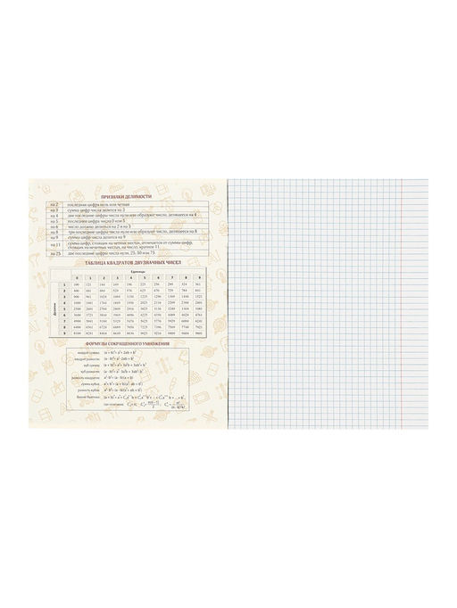 Набор предметных тетрадей Calligrata TOP «Журнал», 10 предметов, 48 листов, со справочным материалом, картонная обложка, глянцевая ламинация