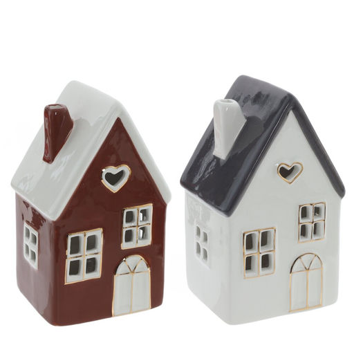 Изделие декоративное "Домик" с подсветкой (LR44x2), L8,5 W7 H14 см, 2в.
