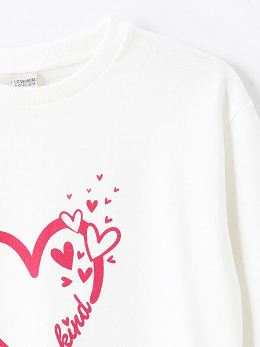 Bisiklet Yaka K?z ?ocuk Sweatshirt - Waikiki фото 2